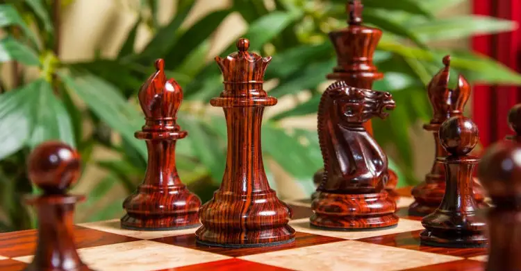 Tournament Wood Chessmen Pieces Only,2 Inch King Figures Wooden Chess Pieces 