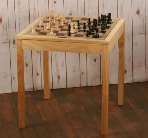 3 in 1 Wood Chess Table