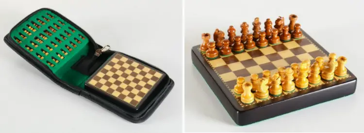 School Board Games Mini Portable Travel Chess Set Magnetic Folding Pocket Wallet 