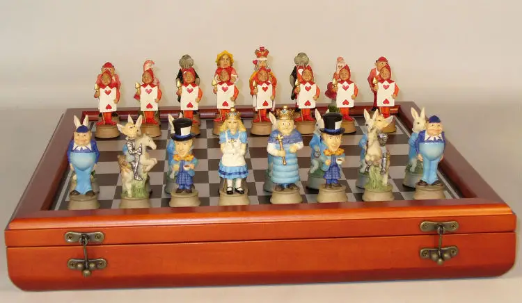 Alice in Wonderland Theme Chess Set