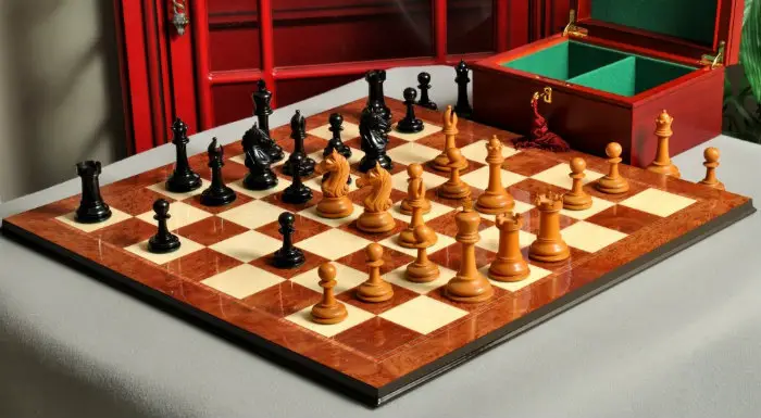 The Aversa Series Chess Set, Box, & Board Combination 