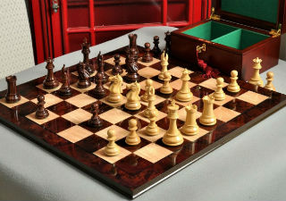 The Centurion Series Chess Set, Box, & Board Combination