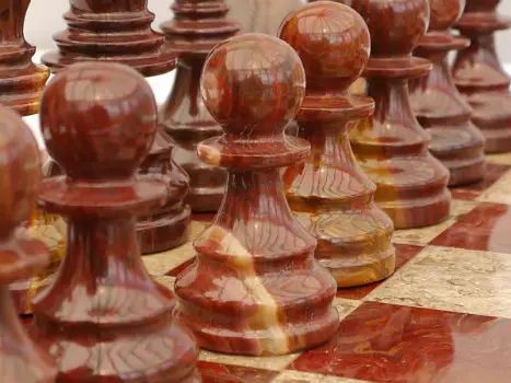 Chess Baron Marble Chess Set