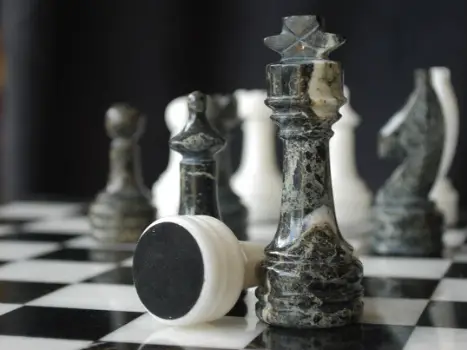Chess Baron Marble Chess Set