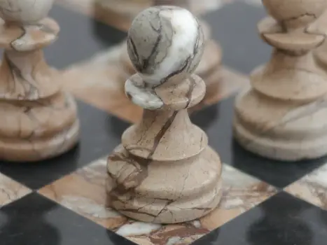 Chess Baron Marble Chess Set