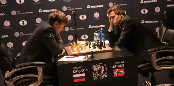 Magnus Carlsen VS. Sergey Karjakin in The 2016 WCC