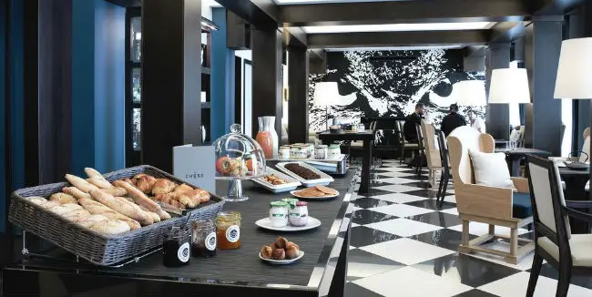 The Chess Hotel located just outside of Paris