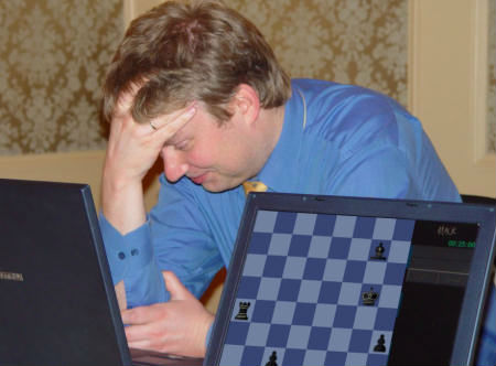Alexei Shirov during a Kriegspiel game