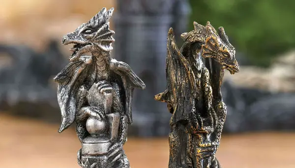 The 3D Dragon Chess Set Pieces