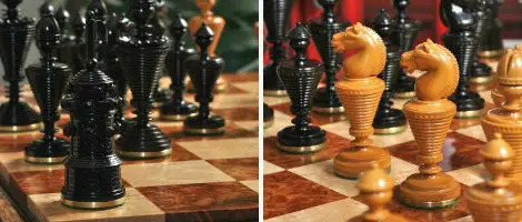The Anglo-Dutch Reproduction Luxury Wood Chess Pieces