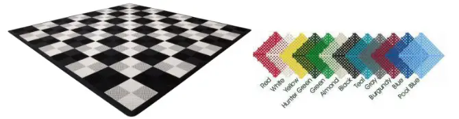 MegaChess Hard Plastic Giant Chess Board With 18 Inch Squares 12' x 12' MegaChess Hard Plastic Giant Chess Board With 18 Inch Squares 12' x 12'