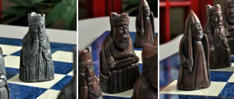 The Isle of Lewis Chess Pieces - 3.5" King - METAL