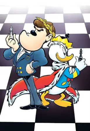 Carlsen in a Donald Duck comics