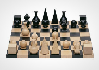 Man Ray Chess Set - Board And Pieces
