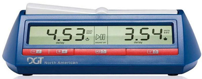 bobotron Chess Basic Digital Chess Clock and Play Timer Blue Digital Clock Timer Accurate Portable Digital Clock