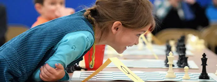 A girl in PALS Chess Academy Summer Camp