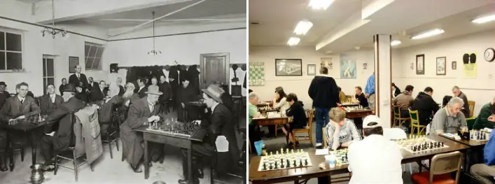 Portland Chess Club - Then and Now