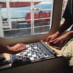 Sondergut Chess/Checkers Roll-Up Pocket Set