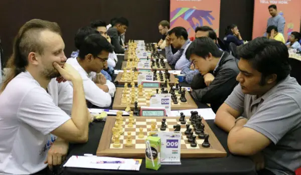 Timur Gareyev during a chess match