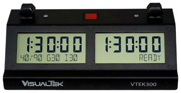 VTEK 300 electronic Chess Clock - Black