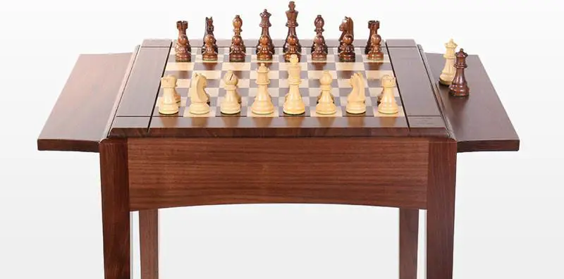 Chess Tables, Glass Chess Board Coffee Table Set